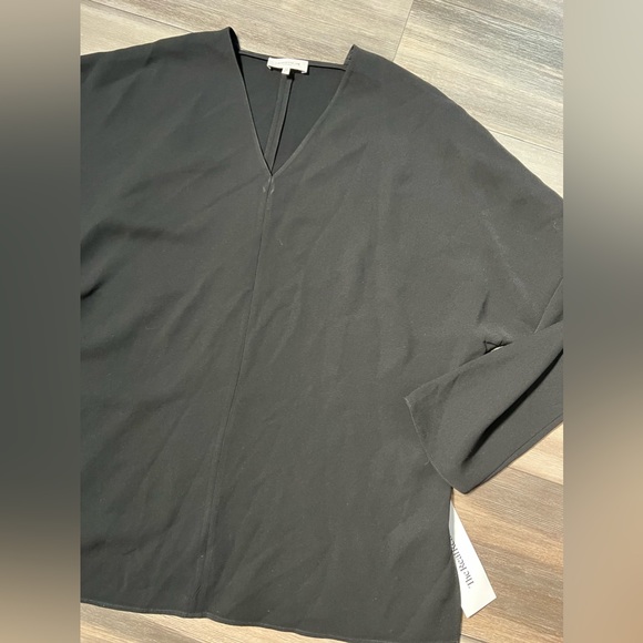Lafayette 148 New York Black classy Blouse- Medium - Picture 1 of 9